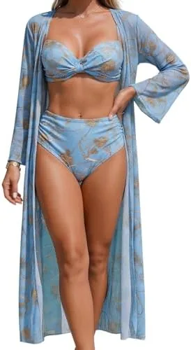 rosefly bathing suits for women one piece color block crisscross starfish v neck twist high waisted textured tummy control bikini set adjustable tie back cutout 2026 swimsuit l